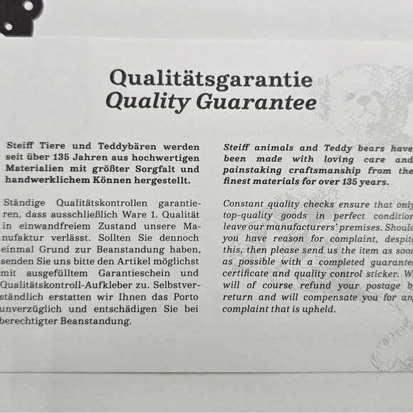 Disney 100 Steiff - Mickey Mouse with Teddy Bear 12" Collectible Teddy Bear - Picture 13 of 16